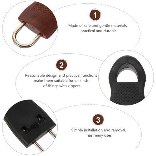 Zipper Pull Tab Detachable for Luggage Bags 10pcs 1