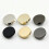 Metal Flat Buttons Round 18mm Black 30pcs 4