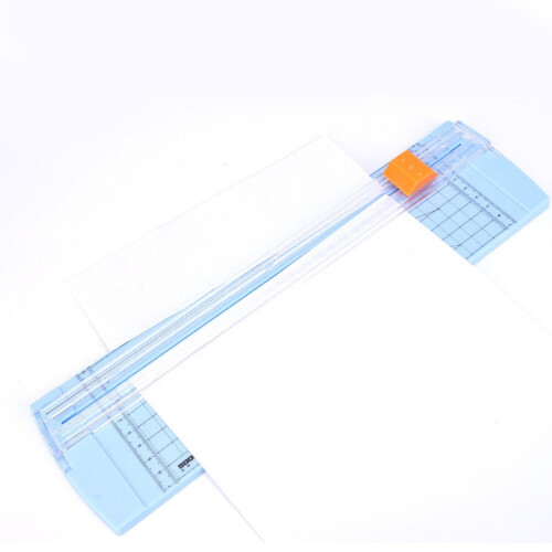 Mini plastic paper cutter A4 manual sliding 1 piece 1