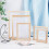 Burlywood papermaking mould frame rectangle 3 pcs 5