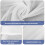 White sheer voile curtains polyester 1 pair 5