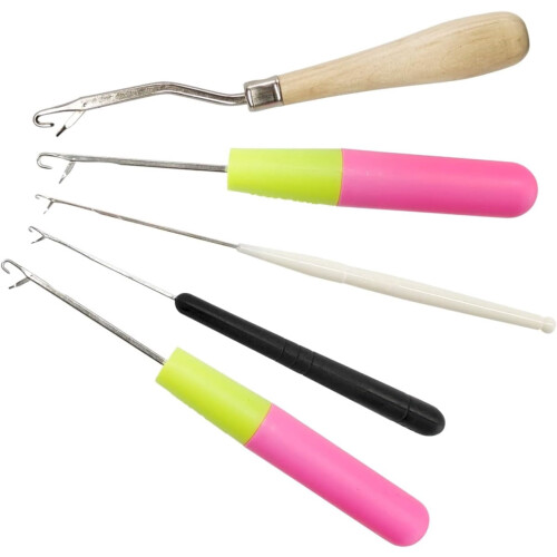 Latch Hook Crochet Needles Set 5 Pieces Various Sizes 1
