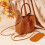 Crochet Bag Kit with Oval Bottom Pad 4pcs 6
