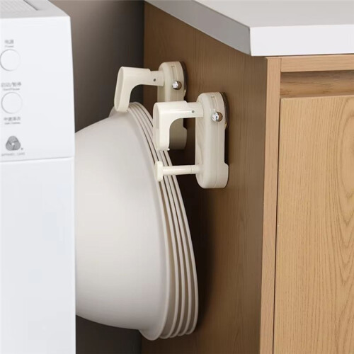Suction Cup Washbasin Hook - Detachable, Adjustable Wall-Mounted Basin Rack for Bathroom & Kitchen Storage 2