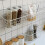 (as shown 1) Wrought Iron Kitchen Seasoning Storage Baskets Cosmetic Storage Basket Bathroom Rectangular Storage Box Wall Hanging Rack 5