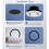 Adjustable Round Air Conditioning Outlet Vent Diffuser Ceiling Flush Mount Central Air Vent Cover for Home Hvac 100mm 3