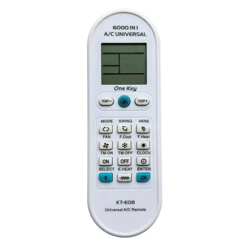 KT-E08 Universal A/C Remote Air Conditioner Remote Control Celsius Display Only