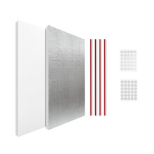 Window AC Insulation Kit Foam Seal Panels for Air Conditioner, Blocks Cold & Heat Leaks, All Season Weather Stripping