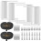 2 Set Window Air Conditioner Side Panels with Frame Adjustable Window Ac Insulation for Most 5000-20000 Btu Window Ac 1