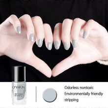 (S22 Charm Grey Purple) Children Manicure Tearable Water-based Nail Polish Show White Odorless Make-up