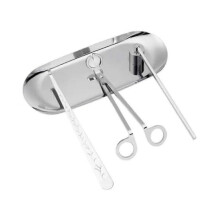 (Straight shield, Silver) Wick Trimmer Snuffer Candle Differ Tray Scissors Candle Care Kit Luxury Scented Candles Accessory