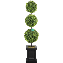 Árbol Artificial de Boj en Maceta Topiario Bola Aspecto Natural 100 cm — planta decorativa exterior