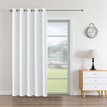 Thermal Blackout Curtains 2-Piece Set with Eyelets 132x137 cm — grey blackout curtains, thermal curtains