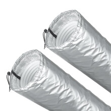 2-Pack Bärbar AC-Slangisoleringshylsa för 5" och 5,9" Diameter, Avancerad Värmeisolering