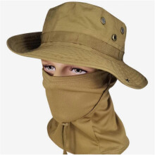 (COLOR 07) Cooling Neck Gaiter Face Mask Boonie Hat Set, Boonie Hats Fishing Hat for Men
