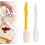 (yellow*white) 2 in 1 High Temperature Resistant Baking Scraper, Kitchen Mixing Spatula 1