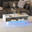 Modern Grey LED Coffee Table 6