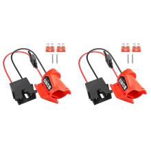 2X Battery Adapter for 12V M12 Battery for DIY Ride Truck, Robotics, RC Toys Black Plug