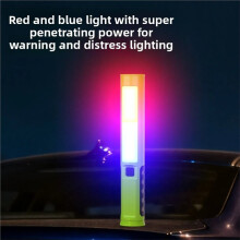 Portable COB Foldable Work Lamp Magnetic Light Car Repair Light Red/ Warning Light Outdoor Emergency Inspection Lamp