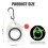 10Pcs Fluorescent Cable Tie Organizer Storage Cable Tie Holder Portable Cable Tie Storage Tool 7