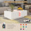 White Led Coffee Table for Living Room 7