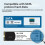 M2 SSD Case  Protocol M.2 SSD Enclosure 5Gbps with Display Screen Intelligent Digital USB3.2 Gen2 Type C Disk Box A 5