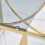 AINPECCA (Gold ) 3Pcs Nesting Table Sets Glass End Table 3