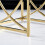 AINPECCA (Gold ) 3Pcs Nesting Table Sets Glass End Table 2