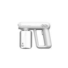 (Whtie) Nano Alcohol Disinfection Spray Portable Hand-held Electric Disinfection Blue Light Atomizer Express Air Disinfection Machine