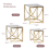 AINPECCA (Gold ) 3Pcs Nesting Table Sets Glass End Table 4