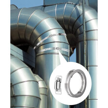 304 Stainless Steel Adjustable Hose Clamps, DIY Worm Gear Duct Clamp Set, for Radiator/Automotive & Mechanical Plumbing
