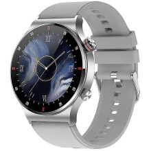 (silicone, grey) Bluetooth Call BT5.0 Smart Watch Men Sports Fitness Tracker IP67 Waterproof Smartwatch