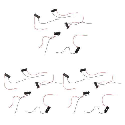 15Pcs 23A/A23 Battery (12V) Clip Holder Box Case Black