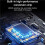 2X 2.4G Wireless Microphone Converter UHF Transmitter XLR Transmitter Receiver Adapter 48v, A 5