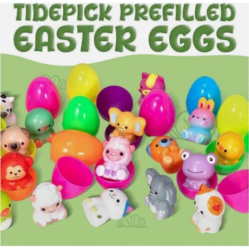 (12pcs) Tidepick Prefilled Easter Eggs, Tide Pick Stuffed Easter Eggs 1