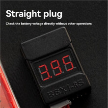 2X BBX1-8S 1-8S 2IN1 Lipo Battery Voltage Tester/Low Voltage Buzzer Alarm/Battery Voltage Checker Dual Speaker,with Case