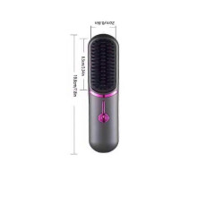 (gray) Styluse Hair Straightener, Styluse Heated Hair Brush, Cordless Hair Straightener