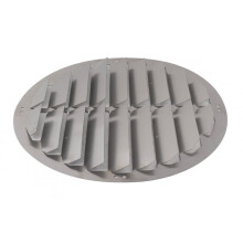 Outdoor Air Conditioner Deflector 48CM Stainless Steel Round AC Condenser Fence Anti Direct Blow Wind Guide Cover