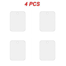(Mirror 4pcs) Acrylic Anti Fog Mirror Wall Hanging Fogless Mirrors Silver Transparent Front Washroom Man Shaving Mirrors Home Bathroom