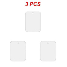 (Mirror 3pcs) Acrylic Anti Fog Mirror Wall Hanging Fogless Mirrors Silver Transparent Front Washroom Man Shaving Mirrors Home Bathroom