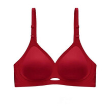(S 32-78AB, Wine Red) Seamless Bra for Women Small Breasts Push Up Bras Comfort No Steel Ring Bralette Soft Sexy Brassiere Female Lingerie