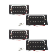 4PCs(2 Set)Black Humbucker Double Coil Electric Guitar Pickups + Frame Screw