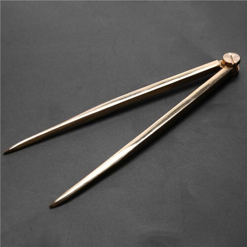 4X Solid Brass 200mm Divider for Architecture and Navigation, Rust-Resistant and Engineered 2