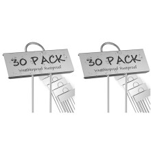 60-Pack Metal Plant Labels Garden Markers Reusable Nursery Tags for Vegetables Herb Flower Seed Greenhouse