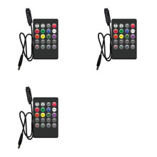 3X 5V Music RGB Controller USB Control 20Key RGB Controller IR Wireless Music Sync Light Dimmer per Strisce LED