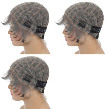 3X Braided Wig Cap -Double Full Lace Crochet Wig Cap with Baby Hair - Breathable Lace Cap