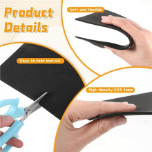 64Pcs 2MM Thick Embroidery Foams, 5.9x8.26 Inch EVA Foam Sheets, Embroidery Puffy Foams, 3D Embroiderys Foam Paper