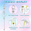 80pcs Beadable Keychains Bars,Diy Multicolor Blank Beadable Keychains-Keychain Bars for Beaded Keychain Making Kit 3
