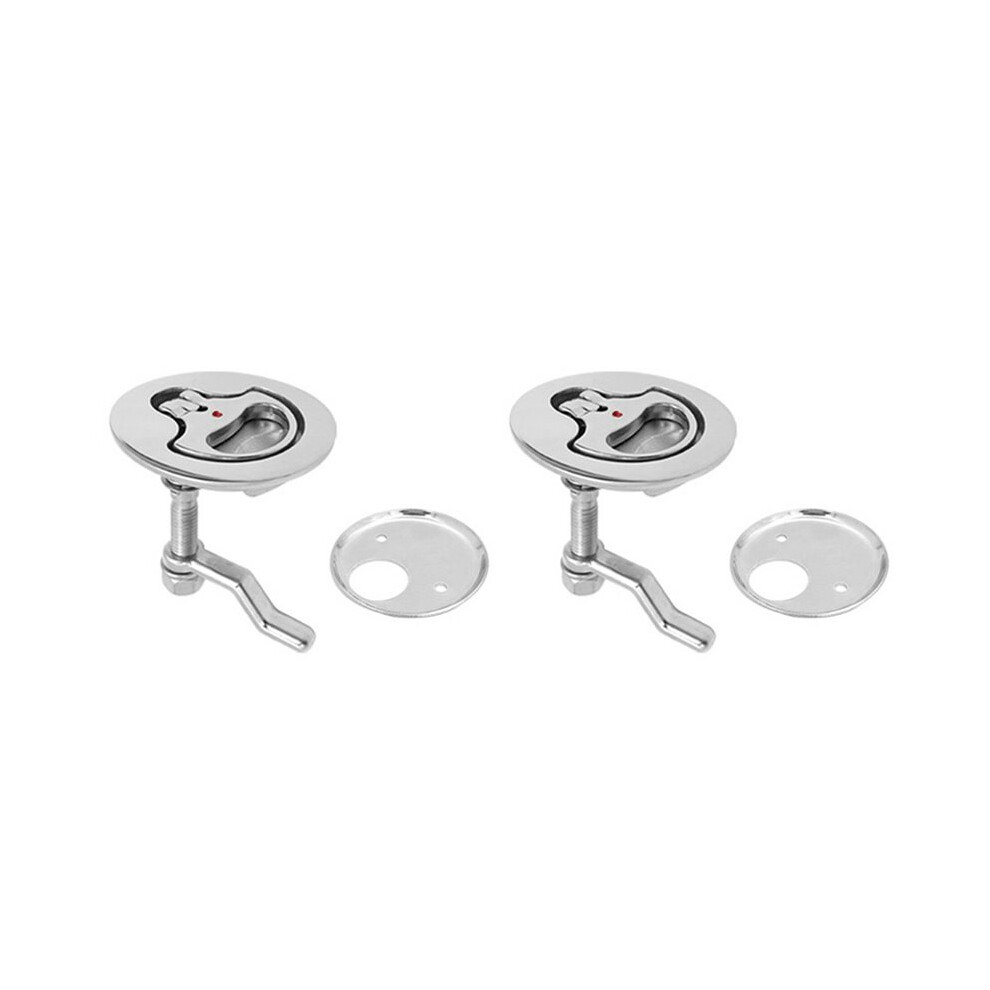 2X Boat Cam 316 Stainless Steel Polished Adjustable Hatch With Back Plate For Marine Ship 6031152039918