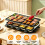 Mini Commercial Electric Table Grill, Multi-Task Non-Stick Griddle for Catering 4